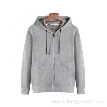 Wholesale Plain Zipper Hoodie Unisex Zip Up Hoodie